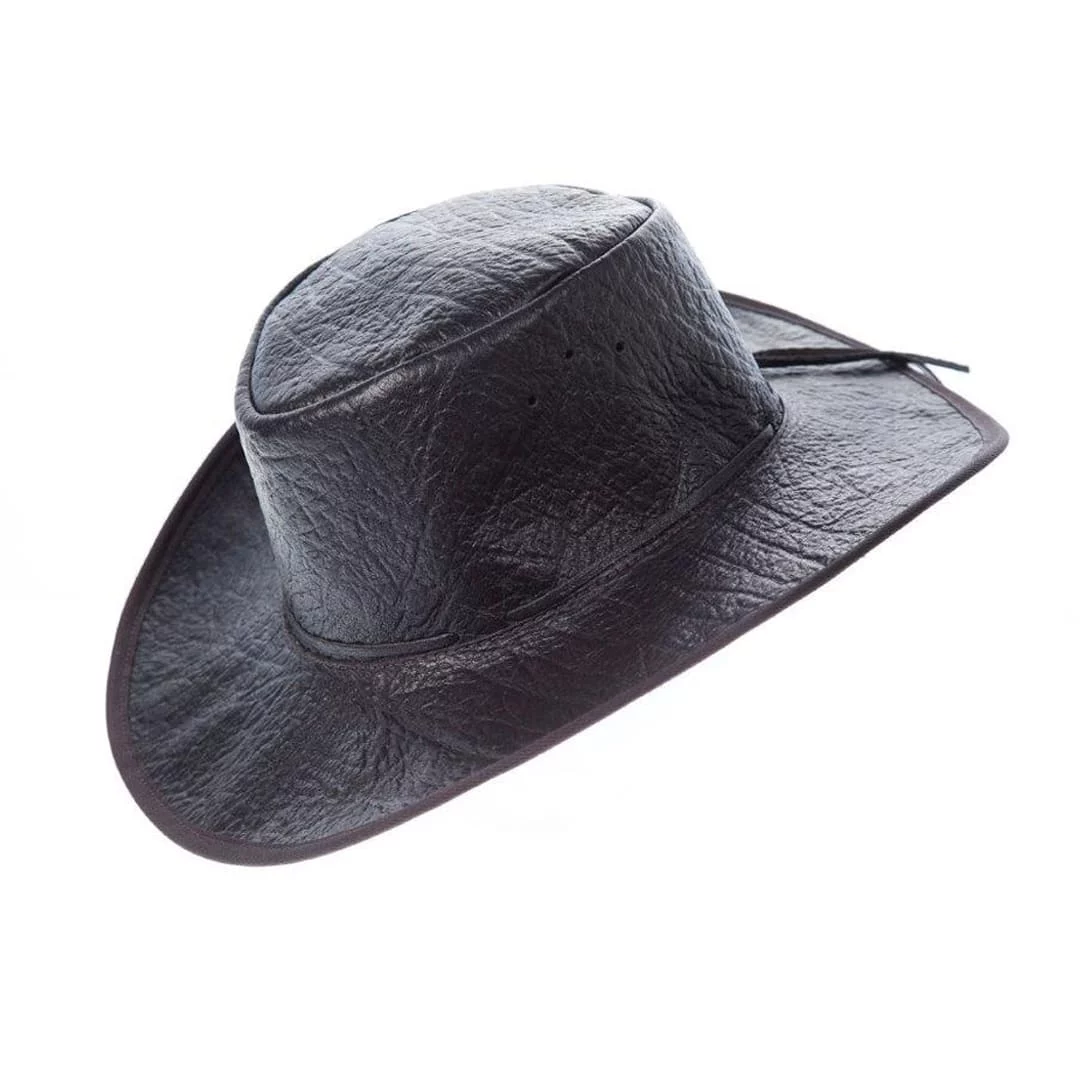 Buffalo Hat with Thong - Black
